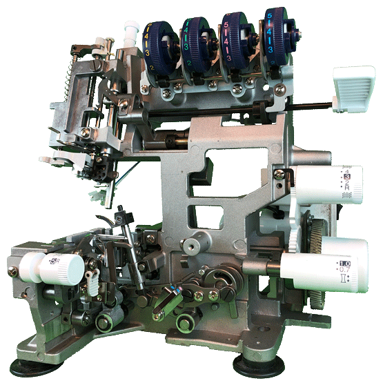 Åpnet overlock maskin